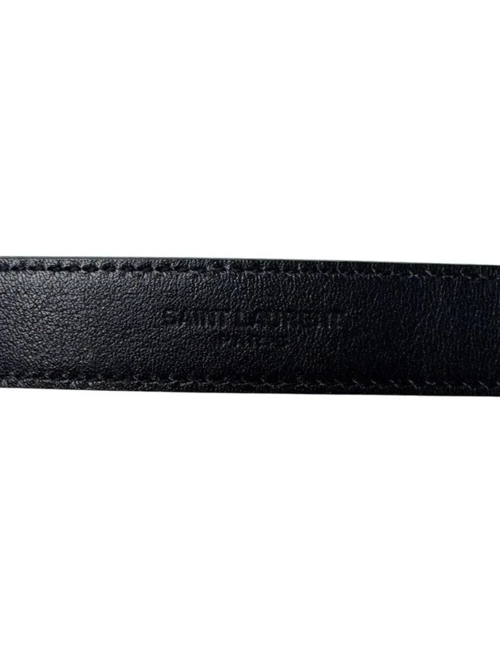 Saint Laurent YSL Yves Belt 100 Shiny Leather